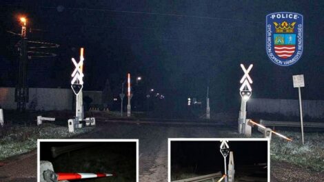 Vasúti sorompókat rongált