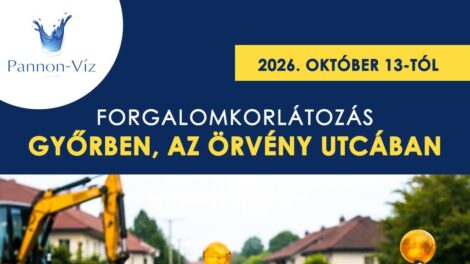 Forgalomkorlátozás lesz holnaptól az Örvény utcában